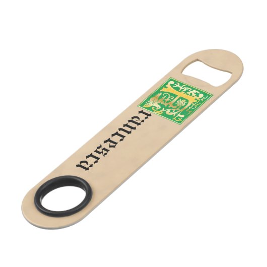 16e eeuw Mythische creaties Decoratief Kapitaal F Speed Flessenopener (Achterkant Gekanteld)