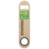 16e eeuw Mythische creaties Decoratief Kapitaal F Speed Flessenopener (Voorkant)