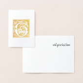 16e eeuw Mythische creaties Decoratief Kapitaal G Folie Kaarten (Display)