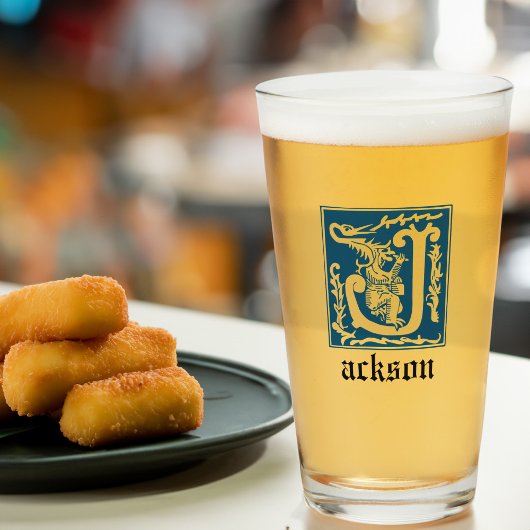 16e eeuw Mythische creaties Decoratief Kapitaal J Glas