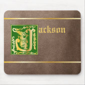 16e eeuw Mythische creaties Decoratief Kapitaal J Muismat (Voorkant)