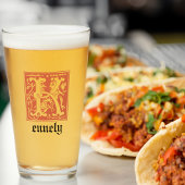 16e eeuw Mythische creaties Decoratief Kapitaal K Glas