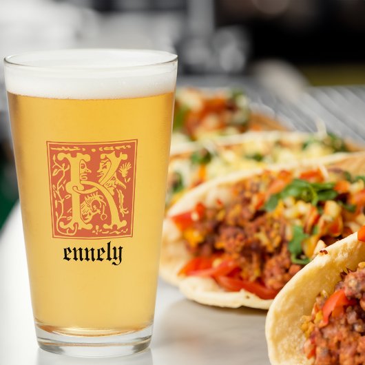 16e eeuw Mythische creaties Decoratief Kapitaal K Glas