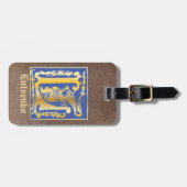 16e eeuw Mythische creaties Decoratief Kapitaal L Bagagelabel (Voorkant horizontaal)