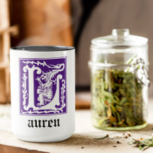 16e eeuw Mythische creaties Decoratief Kapitaal L