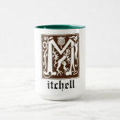 16e eeuw Mythische creaties Decoratief Kapitaal M Mok (Midden)