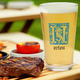 16e eeuw Mythische creaties Decoratief Kapitaal N Glas