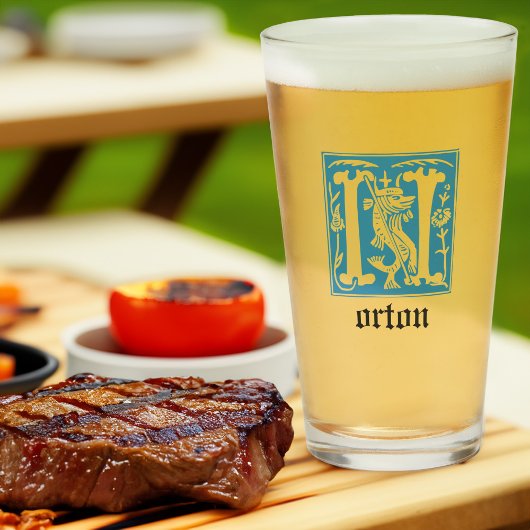 16e eeuw Mythische creaties Decoratief Kapitaal N Glas