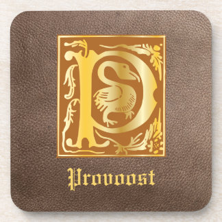 16e eeuw Mythische creaties Decoratief Kapitaal P Bier Onderzetter