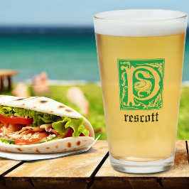 16e eeuw Mythische creaties Decoratief Kapitaal P Glas