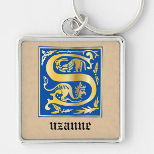 16e eeuw Mythische creaties Decoratief Kapitaal S Sleutelhanger