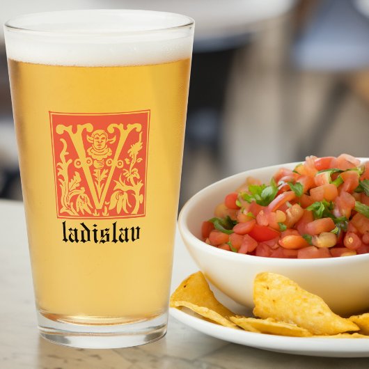 16e eeuw Mythische creaties Decoratief Kapitaal V Glas