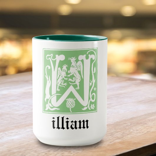 16e eeuw Mythische creaties Decoratief Kapitaal W Mok