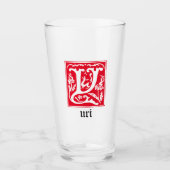 16e eeuw Mythische creaties Decoratief Kapitaal Y Glas (Voorkant)