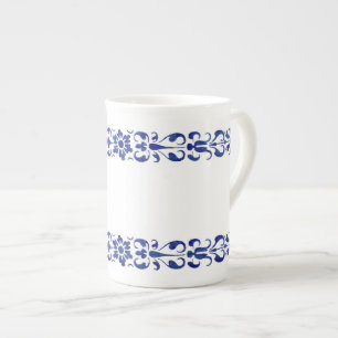 16e eeuw Roman Blauw Ornamental Design Porselein Kop