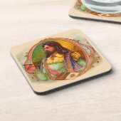 16e eeuw sigarenroker bier onderzetter (Linkerzijde)