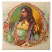 16e eeuw sigarenroker tegeltje (Voorkant)