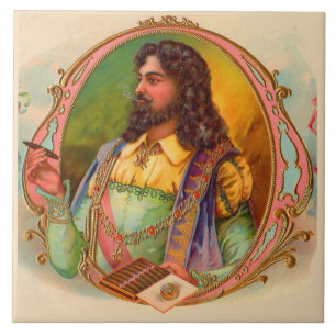 16e eeuw sigarenroker tegeltje