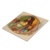 16e eeuw sigarenroker tegeltje (Zijkant)