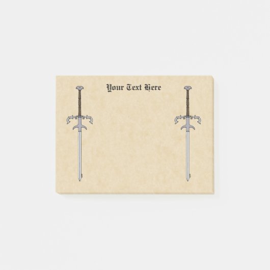 16e-eeuws draagzwaard/processiezwaard post-it® notes (Voorkant)