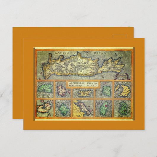 16e-eeuws Zeldzaam Briefkaart (Voorkant / Achterkant)