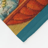 16e eeuwse gevleugelde sphynx fontein bloemen schi fleece deken (Hoek)