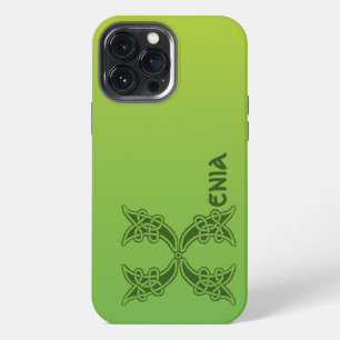 16e-eeuwse Keltische Knoop Versierde Hoofdletter X iPhone 13 Pro Max Hoesje