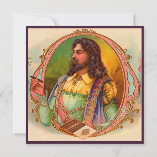 16e - eeuwse sigarenverpakking voor sigaren kaart (Voorkant)