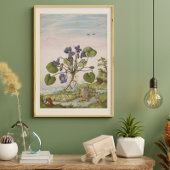 16e-eeuwse  Violet Waterverf Poster