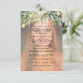 16e foto bloemen Gold Spark Girly Kaart (Staand voorkant)