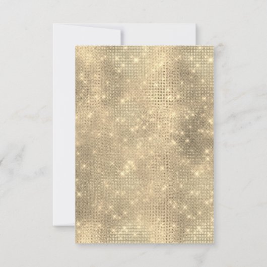 16e foto bloemen Gold Spark Girly Kaart (Achterkant)