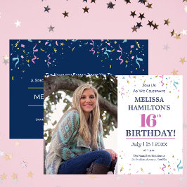 16e foto verjaardagsfeestje kaart