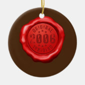 16e geboorte-kind-meisje 2006 16 jaar keramisch ornament (Voorkant)