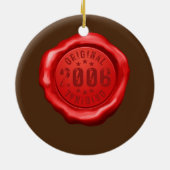 16e geboorte-kind-meisje 2006 16 jaar keramisch ornament (Achterkant)