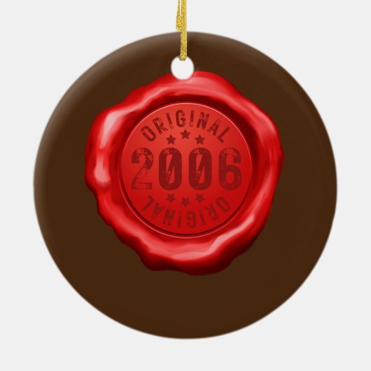 16e geboorte-kind-meisje 2006 16 jaar keramisch ornament (Achterkant)