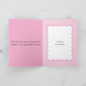 16e geweldige naam roze verjaardagsfoto kaart (Binnen)