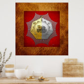 16e graad: Prins van Jeruzalem Poster (Keuken)