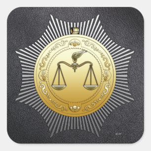 16e graad: Prins van Jeruzalem Vierkante Sticker