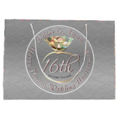 16e huwedelijksverjaardagwas, statice en peridot groot cadeauzakje (Achterkant)