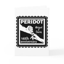 16e huwelijksverjaardag zwarte en witte handen