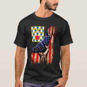 16e Infanteriestelsel Amerikaanse vlag Premium T-S T-shirt (Voorkant)