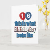 16e jaar design kaart (Gele Bloem)