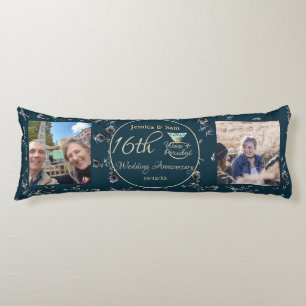 16e Jubileum 2 Foto's Silvery Roos Lichaamskussen