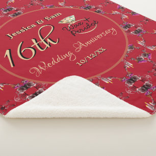 16e Jubileum-kaarsen voor bruiloft en stroommoft Sherpa Deken