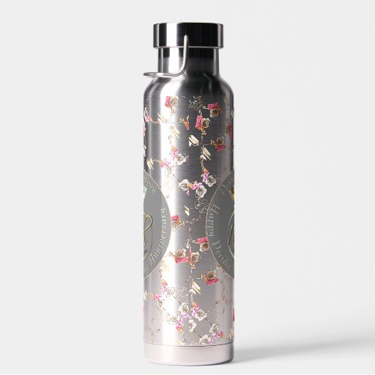 16e Jubileum-kaarsen voor bruiloft, Statice Waterfles (Rechts)