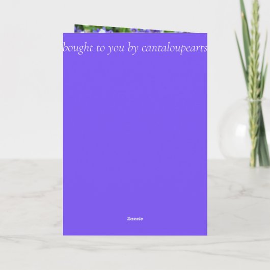 16e Jubileum kleurrijke Statice Kaart (Achterkant)