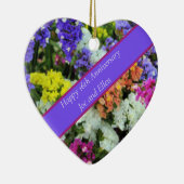 16e Jubileum kleurrijke Statice Keramisch Ornament (Rechts)