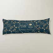 16e Jubileum voor bruiloft 2Fotokaarsen en statist Lichaamskussen (Achterkant)