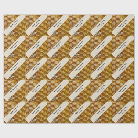 16e Jubileum voor bruiloft, Wax Cadeaupapier (Vlak)