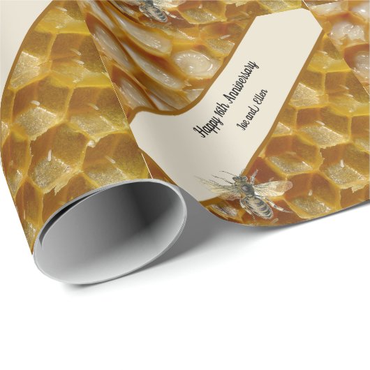16e Jubileum voor bruiloft, Wax Cadeaupapier (Rol Hoek)